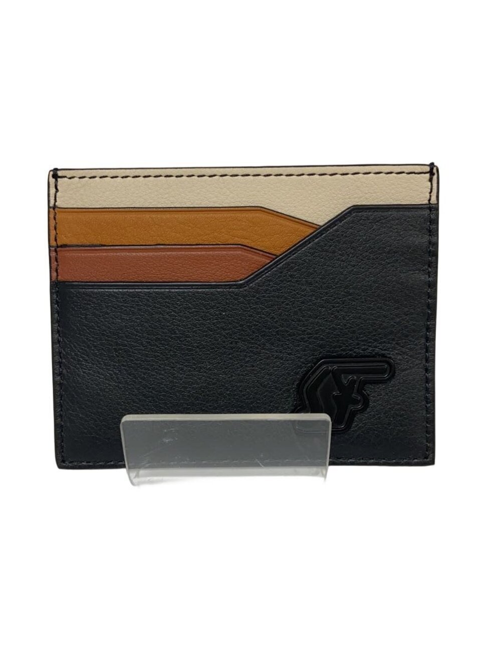 Salvatore Ferragamo Card Case Wallet Leather Multicolor